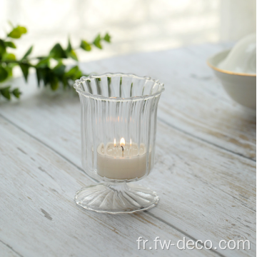 Vase en verre de fleur de bougeur d&#39;ouragan